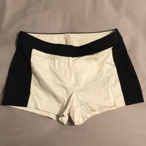Black and white cotton J. Crew shorts